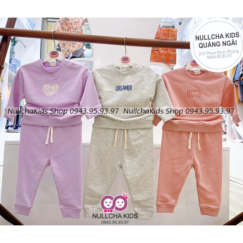 [Lullaby/Chính Hãng]Bộ dài tay raglan French Terry-Nỉ da cá NH70P