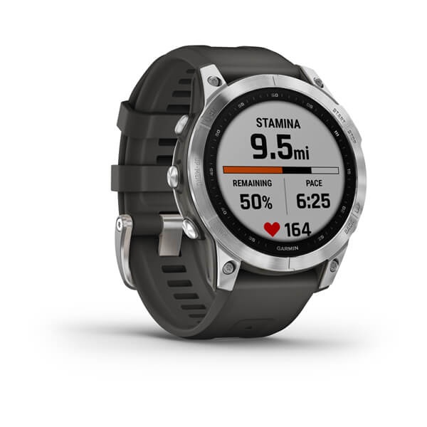 Đồng hồ thông minh Garmin Fenix 7 Silver with Graphite Silicone Band