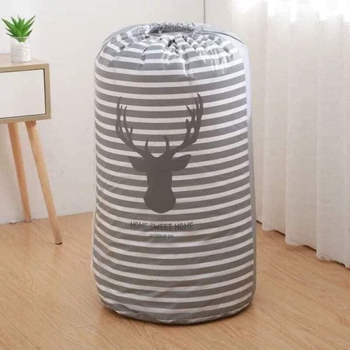 Túi vải đựng đồ quần áo chăn màn cỡ lớn có dây rút gấp gọn chống thấm 2466 SHIPNHANH88