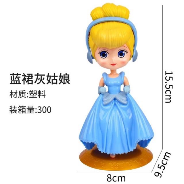 [Freeship] Tượng Các Công Chúa Disney Trang Trí Bánh