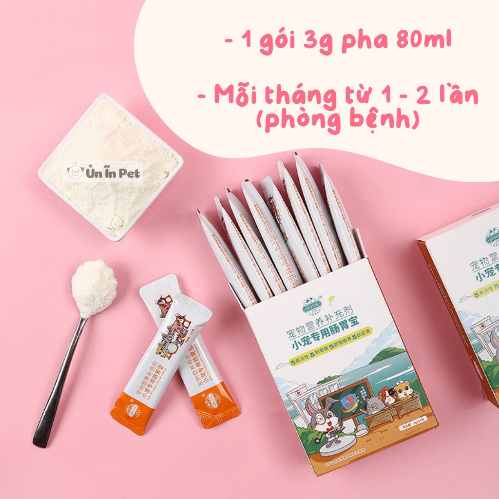 Men tiêu hóa cho hamster JESSIE hỗ trợ tiêu hóa, kích thích thèm ăn, tránh tiêu chảy cho hamster, sóc, bọ, thỏ