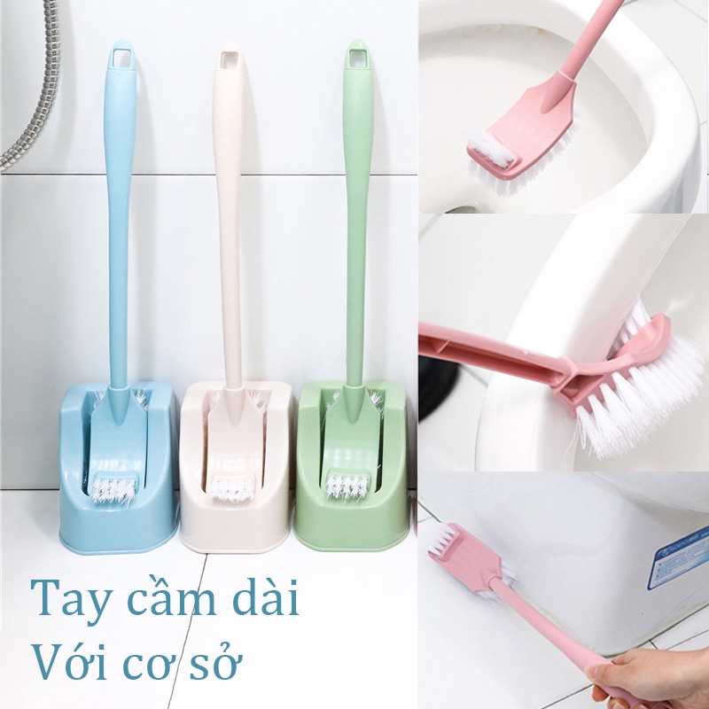 [HCM]Bàn chải vệ sinh bàn chải làm sạch bồn cầu bàn chải vệ sinh bồn cầu (pink blue beige) 【GM-MTS001-03】