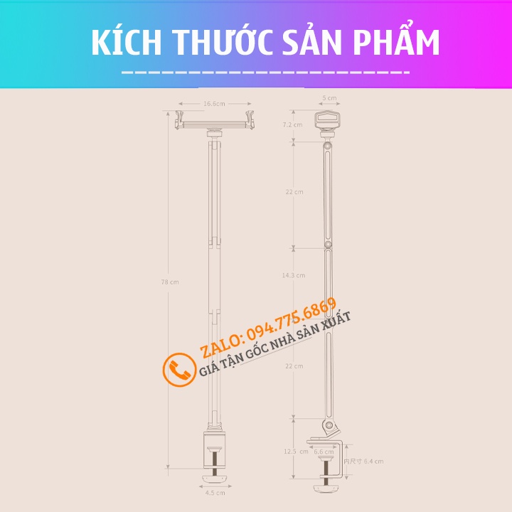 #P67 - Tay Arm nâng, tay nâng máy tính bảng ErgoTek I-99 / I-89 Kiêm giá đỡ kẹp giữ Điện thoại - Kindle  P60 Plus