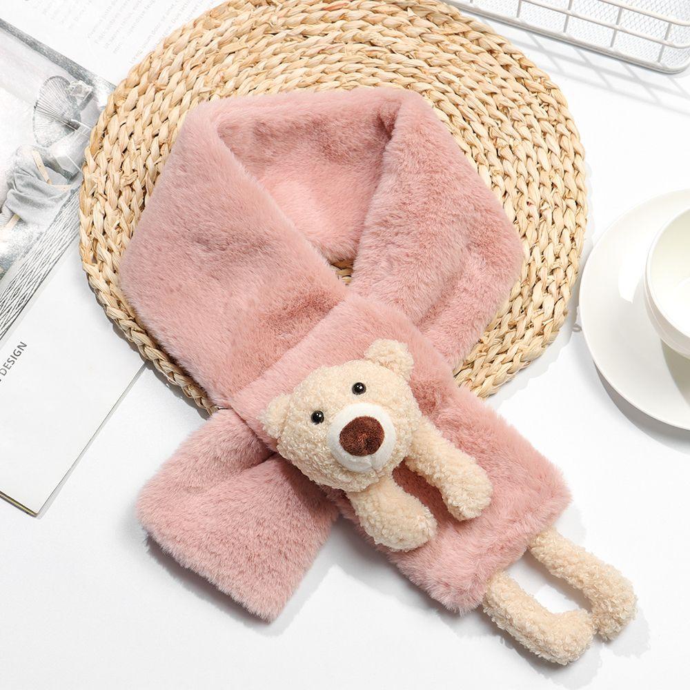 Khăn Choàng Cổ Bằng Lông Giả Chống Gió Cho Bé