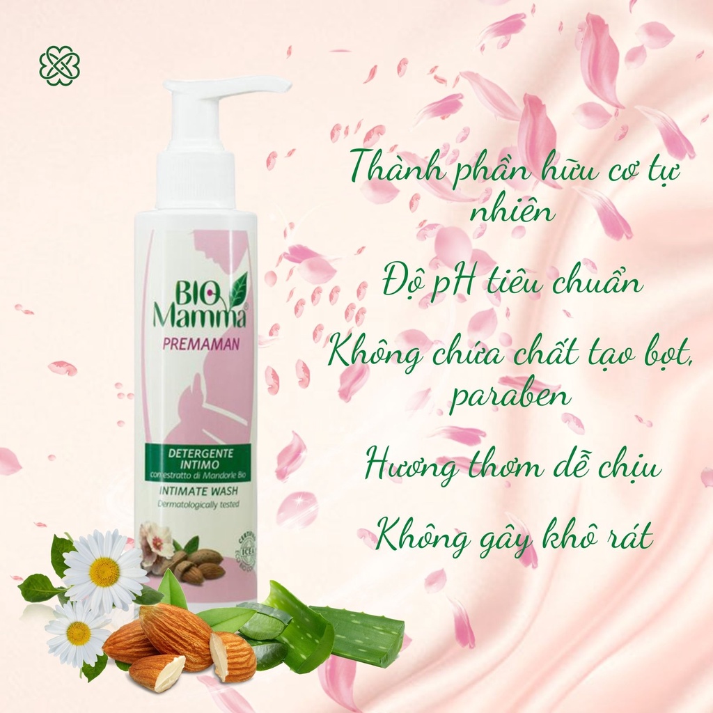 Dung dịch vệ sinh Organic cho phụ nữ mang thai Bio Mamma - 150ml