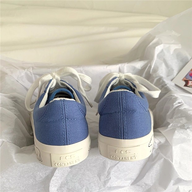 6:30PM Order Mã 103 Giày sneaker ulzzang dáng vans basic custom thêu trái tim đế trái tim nổi vẽ hình gấu