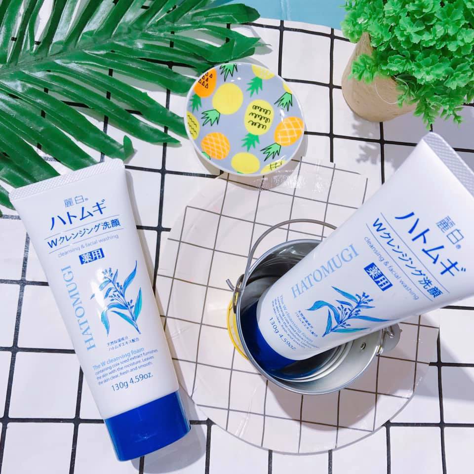 Sữa Rửa Mặt Hatomugi Naturie Cleansing Foam Hạt Ý Dĩ Nhật Bản Làm Trắng Da 130g - MEZI STORE