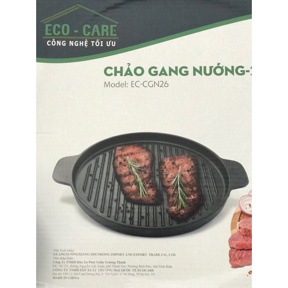 CHẢO GANG NƯỚNG ECO-CARE