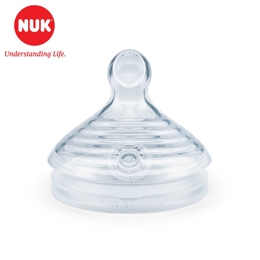 Bộ 2 núm ti NUK Silicone Nature Sense