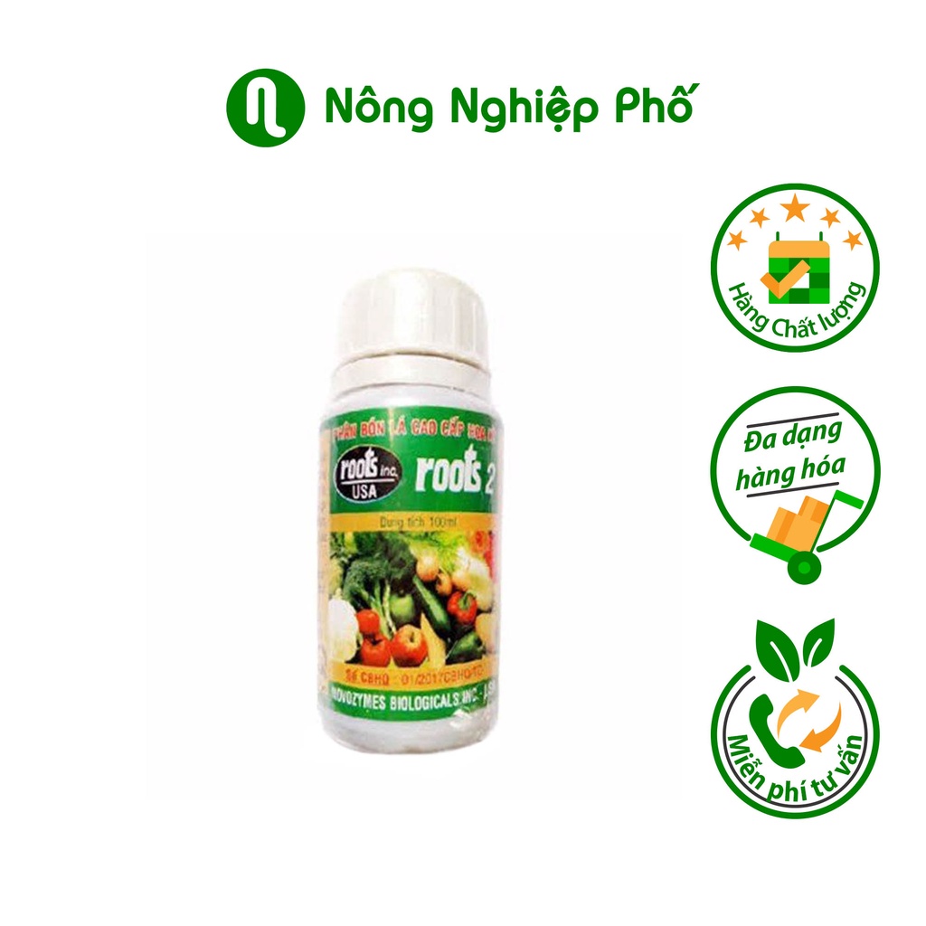 Phân bón lá cao cấp Roots 2 nhập khẩu Hoa Kỳ - Lọ 8cc