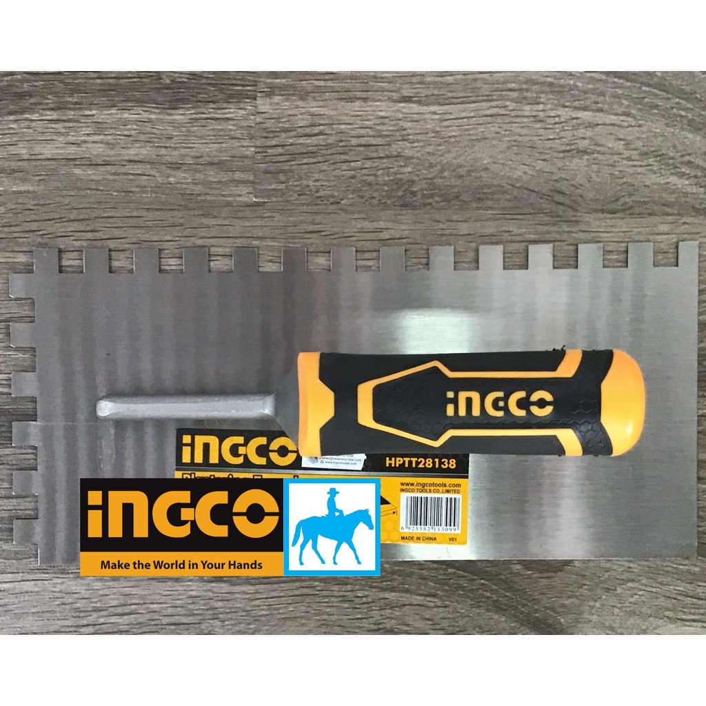 BAY HỒ CÓ RĂNG CƯA Bàn chà sơn nước răng cưa Cán Nhựa 280mm x 130mm INGCO HPTT28138