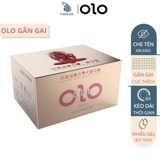 Bao cao su OLO gân gai siêu mỏng kéo dài thời gian - Hộp 10c