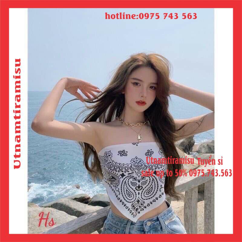 [Sẵn] Áo Yếm thổ cẩm ko dây🌸Banda Quây Ngực Họa Tiết  VINTAGE Hở Lưng Sexy, Cá Tính🌸Freesize <50kg | BigBuy360 - bigbuy360.vn