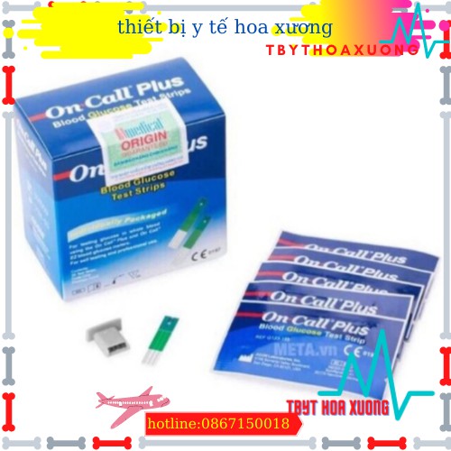 Máy đo đường huyết On Call EZ II tặng Hộp que thử đường huyết On Call Plus[thietbiytehoaxuong]