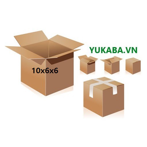 HL - 1 thùng hộp carton 10x6x6