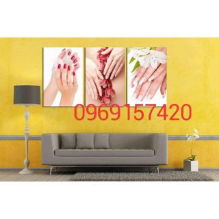 Bộ 3 tranh fomec hình nail kích thước 40x60x3