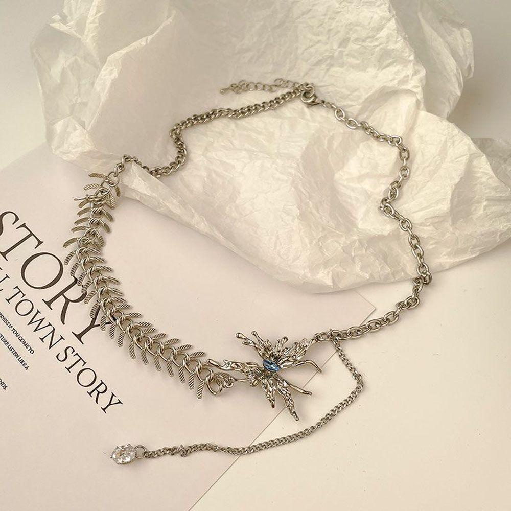 MOCHO Dây Chuyền Hình Xương Cá Phong Cách Hàn Quốc Thời Trang Cho Nữ