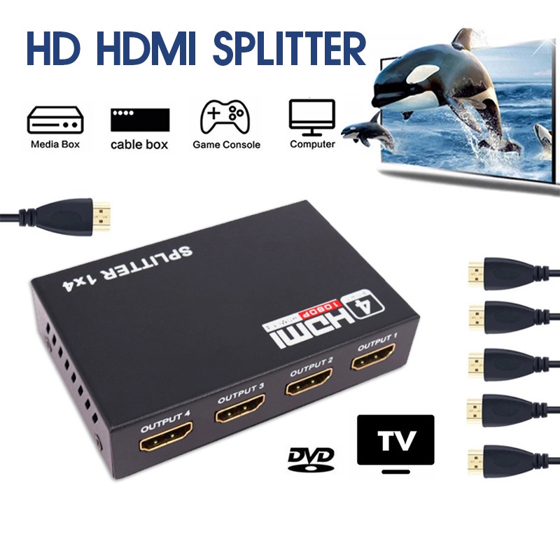Bộ Khuếch Đại Công Tắc Hdmi 1080p 1X4 4K Hdmi Chất Lượng Cao