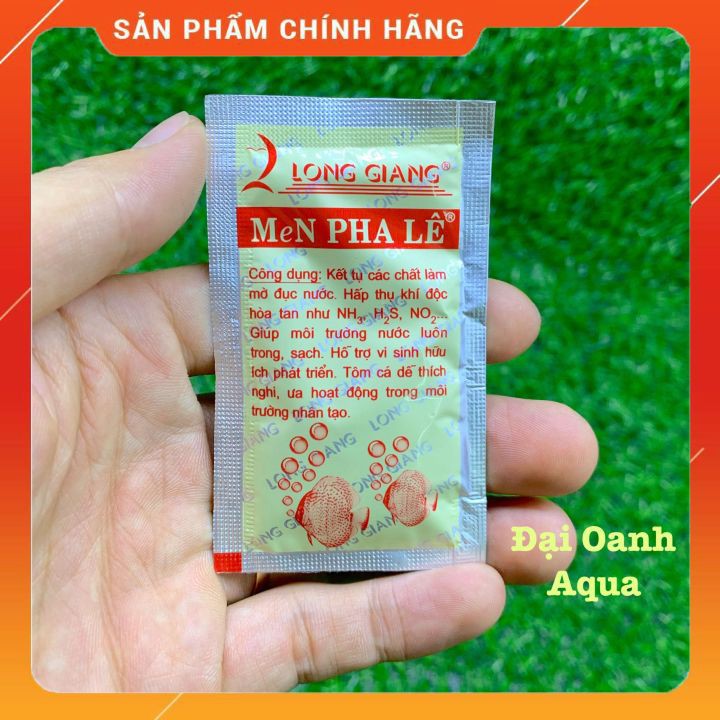 Men Vi Sinh Long Giang Giúp Làm Trong Nước Bể Cá- Men Pha Lê gói 5gr