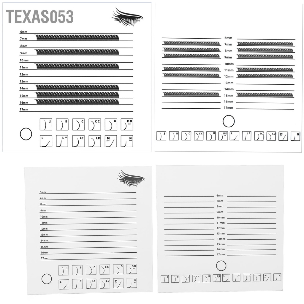Texas053 Lông mi giả Mở rộng Pallet Giá đỡ Cơ sở PP Kích thước lớn Khay chứa lông di động cho người mới bắt đầu