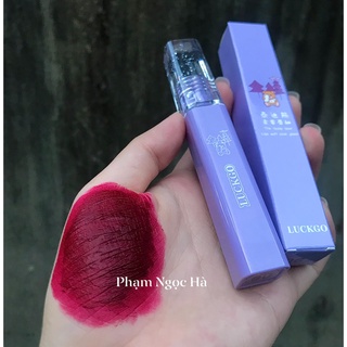 Son Kem Lì Luckgo gấu tím( ảnh thật shop tự chụp)