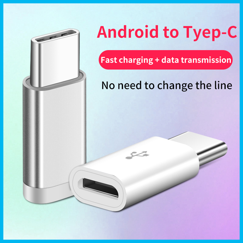 ANDROID ANDROID Đầu Chuyển Đổi Từ Giác Cắm Type-C Sang Giác Cắm Micro Usb Tiện Dụng