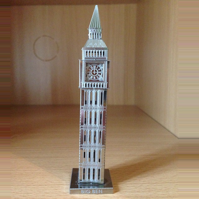 Mô Hình Lắp Ghép 3D Kim Loại Tự Ráp Tháp Big Ben Westminster Luân Đôn - Chưa Lắp