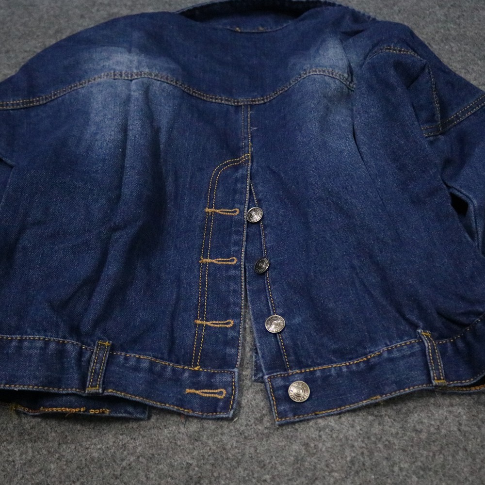 Áo Khoác Jeans Nữ Cúc Sau Cao Cấp OHS026