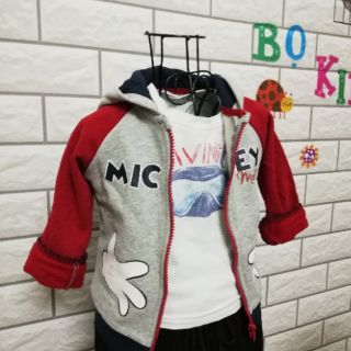 Áo khoác nỉ Mickey ( ảnh chụp thật)