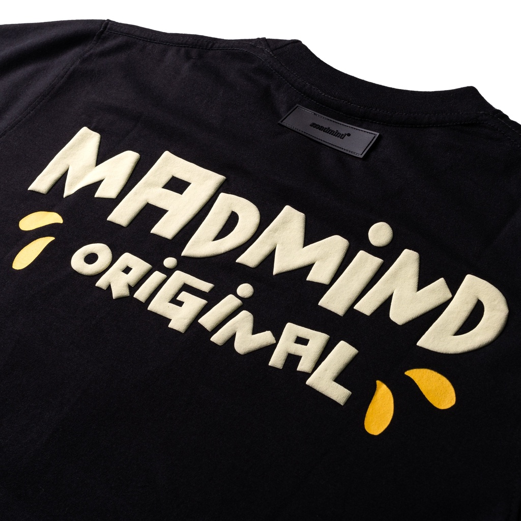 MADMIND® Chính Hãng - Áo Thun In Nổi Give Me  Màu Đen / Xám Form Rộng Unisex