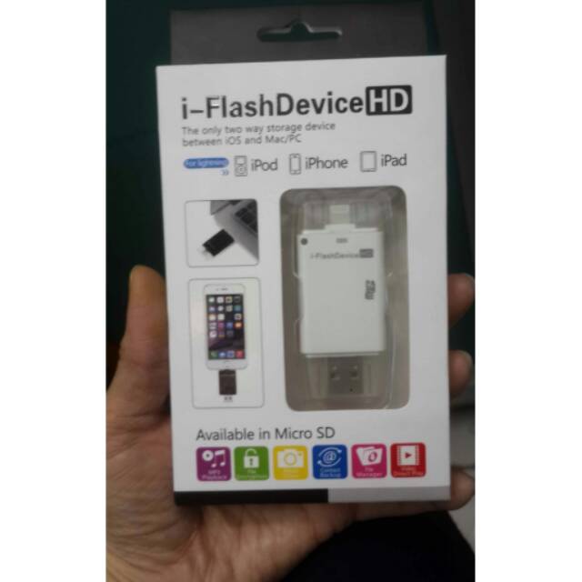 Iflash I-flashdrive Hd Iflash / Otg Cho Iphone 5 / 6 / 6 + 6 Plus