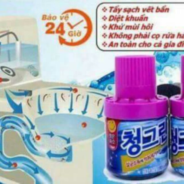 CHAI THẢ BỒN CẦU KHỬ MÙI HÔI GIÚP NHÀ VỀ SINH SÁNG BÓNG