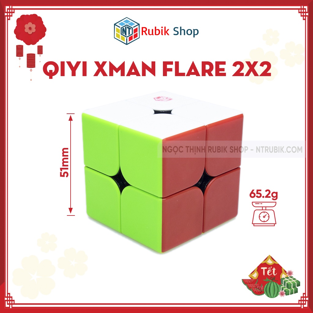 [Siêu Phẩm] Rubik 2x2x2 QiYi Xman Flare cao cấp có nam châm sẵn