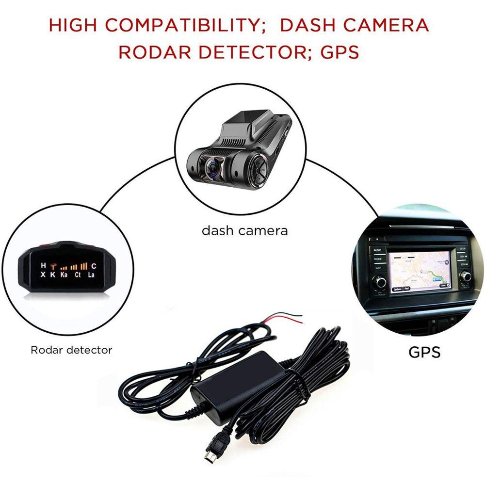 AUGUSTINE Dây Cáp Sạc USB Cho Camera Hành Trình Xe Hơi DVR