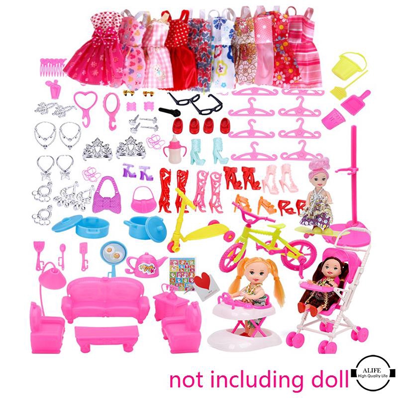 Set 208 Phụ Kiện Cho Búp Bê Barbie