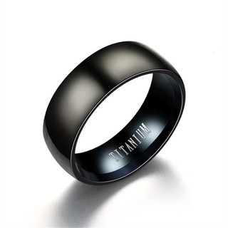 Nhẫn thép titan màu đen Sd015