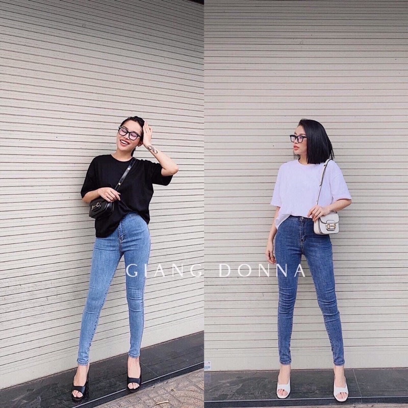 Quần jean nữ [Ảnh thật] Quần bò nữ dáng ôm chất bò co giãn loại 1