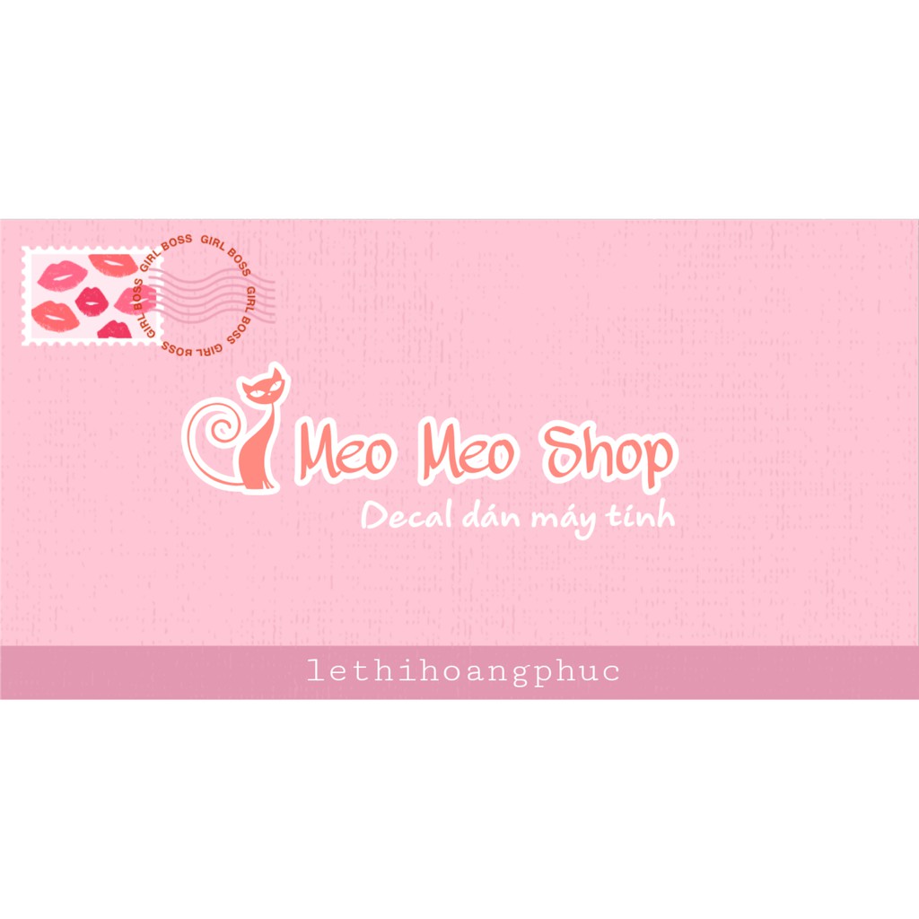 decal dán máy tính( combo 100 tấm loại không chống trầy )