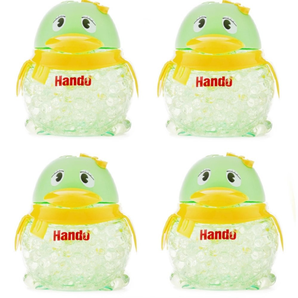 Bộ 4 sáp thơm khử mùi hình chim cánh cụt TI365(Xanh lá)