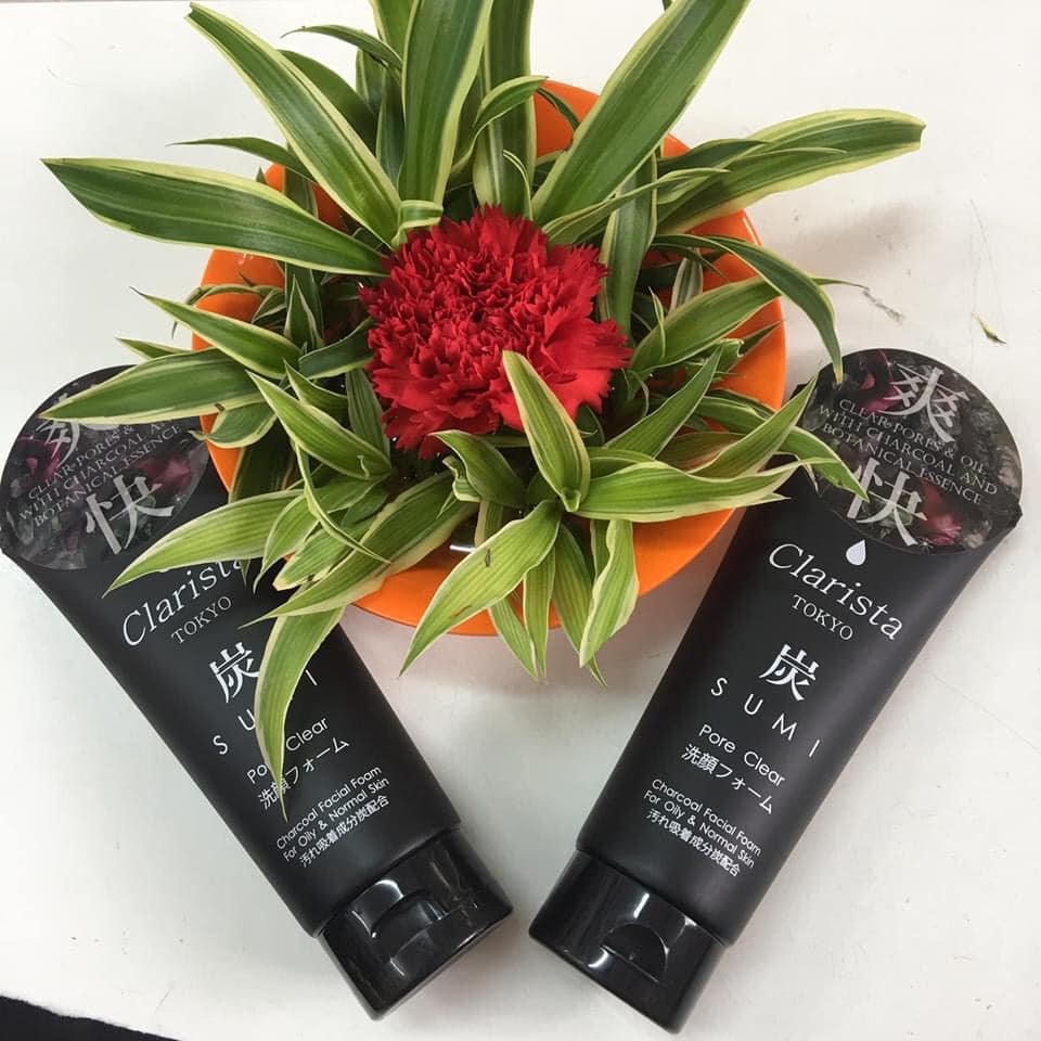Sữa Rửa Mặt Than Tre Clarista  Charcoal Facial Foam tạo bọt cho da thường, da dầu (màu đen) 130g
