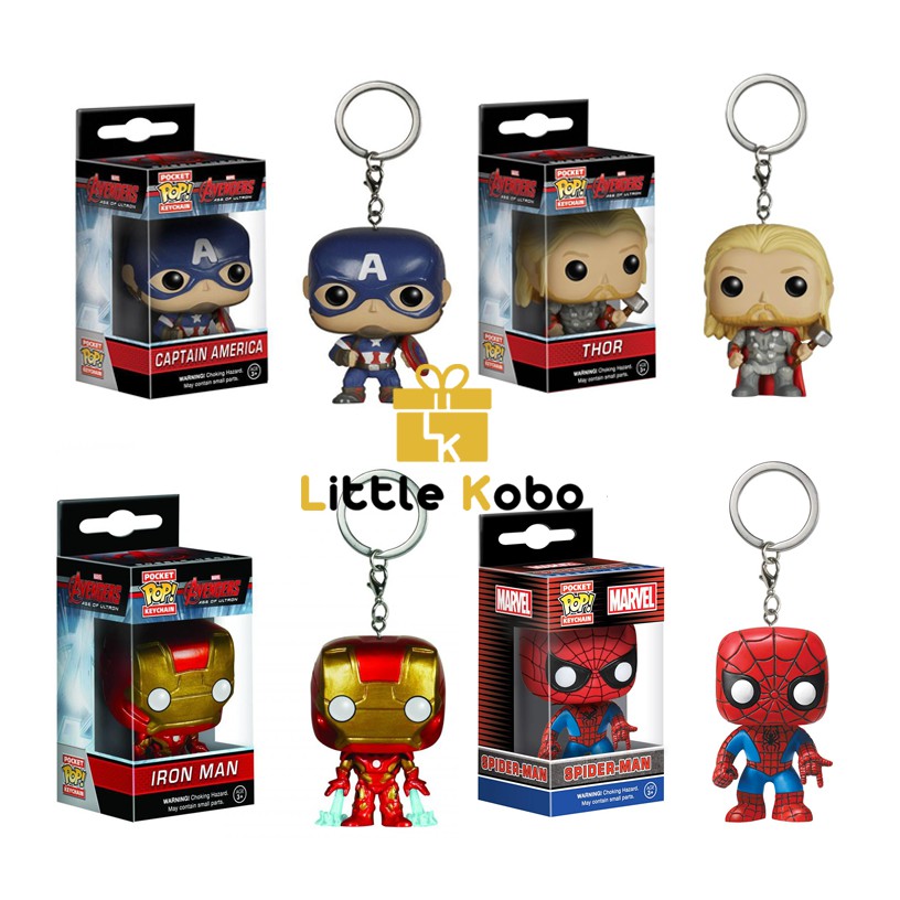 Móc Khóa Nhân Vật Avenger Móc Khóa Marvel Iron Man Spider Man Super Man