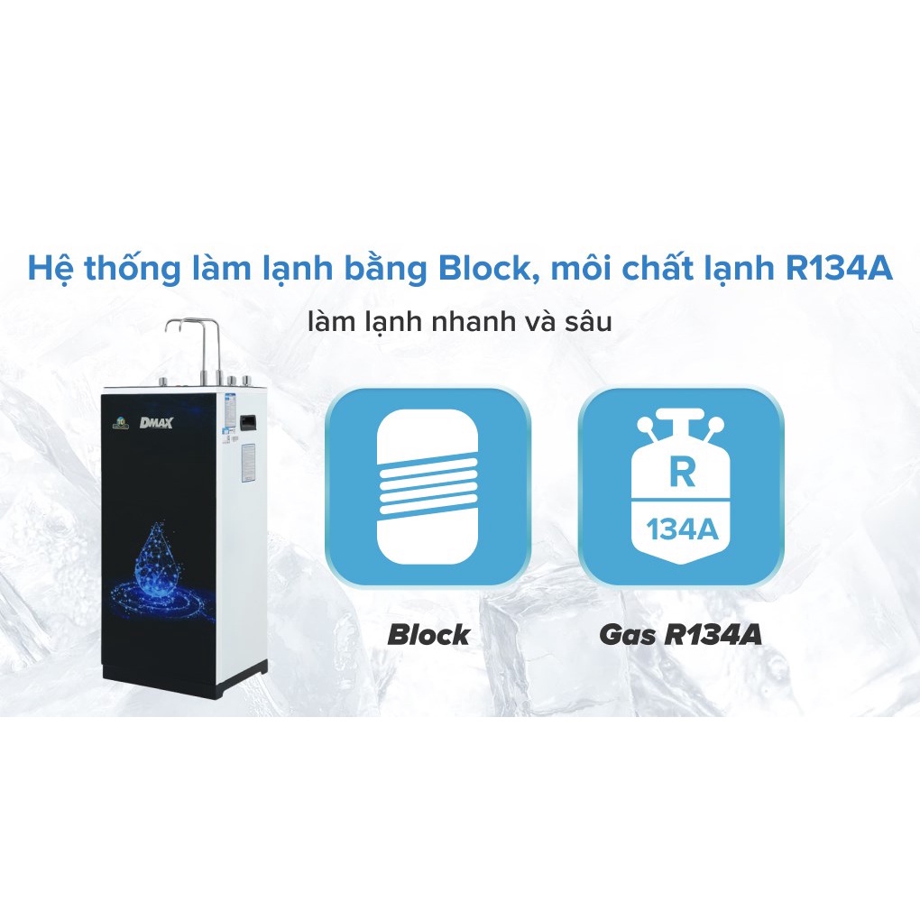 Máy lọc nước RO Dmax DMW-43710H nóng nguội lạnh 10 lõi - bảo hành chính hãng