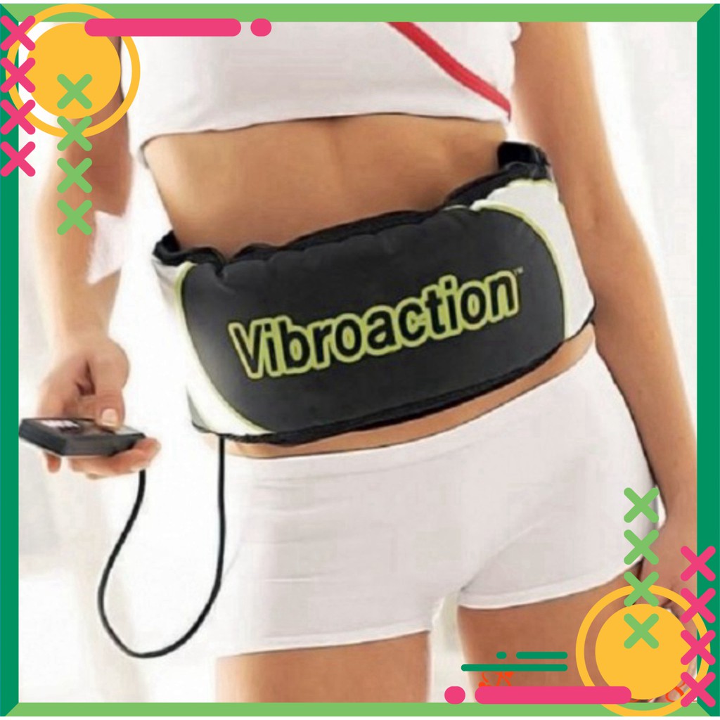 [FREE SHIP] Đai massage giảm mỡ bụng VibroAction HÀNG CHÍNH HÃNG💥BẢO HÀNH 1 NĂM💥