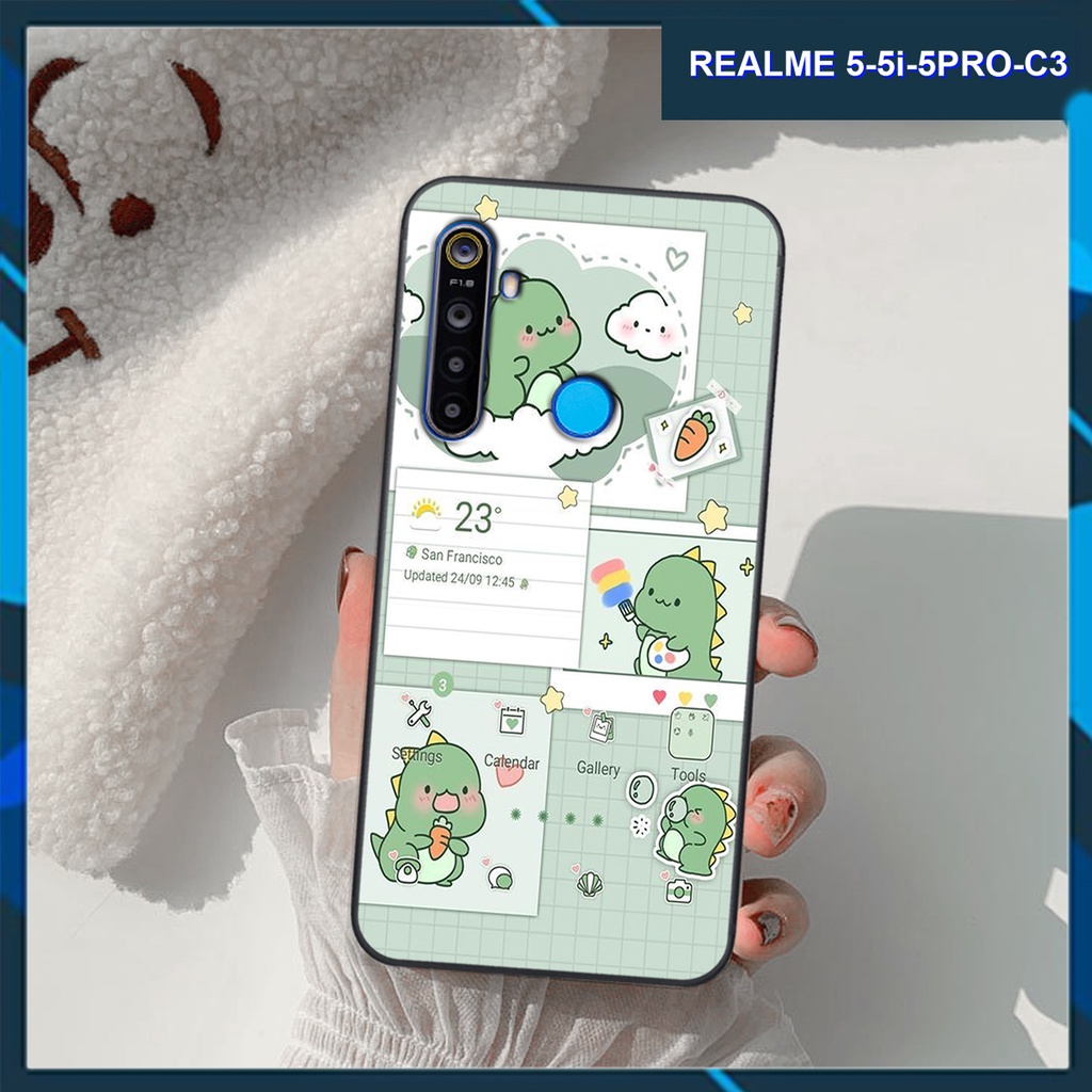 Ốp lưng Realme 5 - 5i - 5 Pro - C3 in hình cute nhất hệ mặt trời
