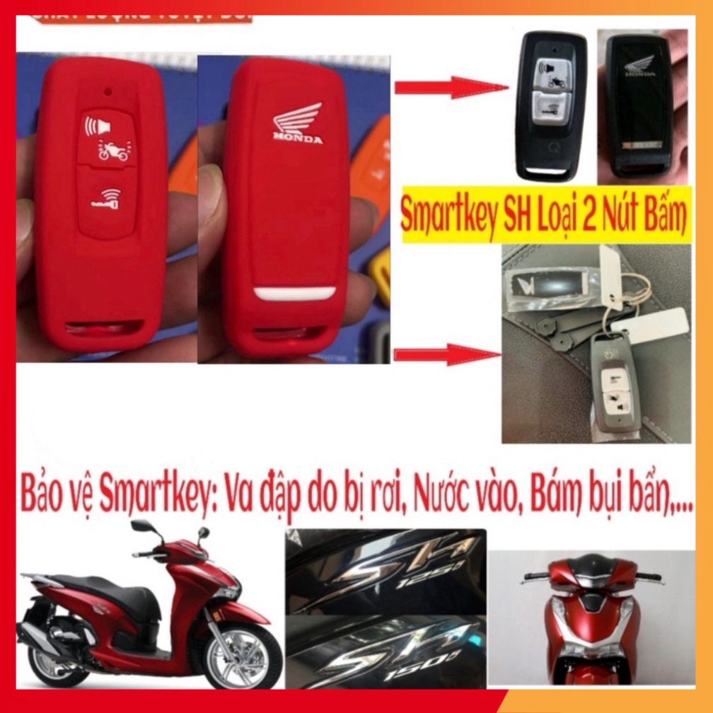 Bọc Silicon bảo vệ Smartkey chìa khoá xe HONDA Sh 300i, Sh 350i, Sh 2021 - 2022, Sh Mode 2021, PCX 2021- 2022 (ảnh thực