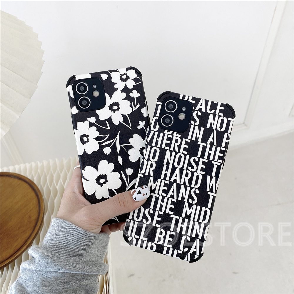 Fashion G-Dragon Black Flowers Skin-Friendly Lambskin Soft Phone Case for OPPO A7 A5s A12 A3s F9 F5 F3 F1s A57 A39 A3 A83 R17 R17Pro R15 F1Plus R9s F3Plus