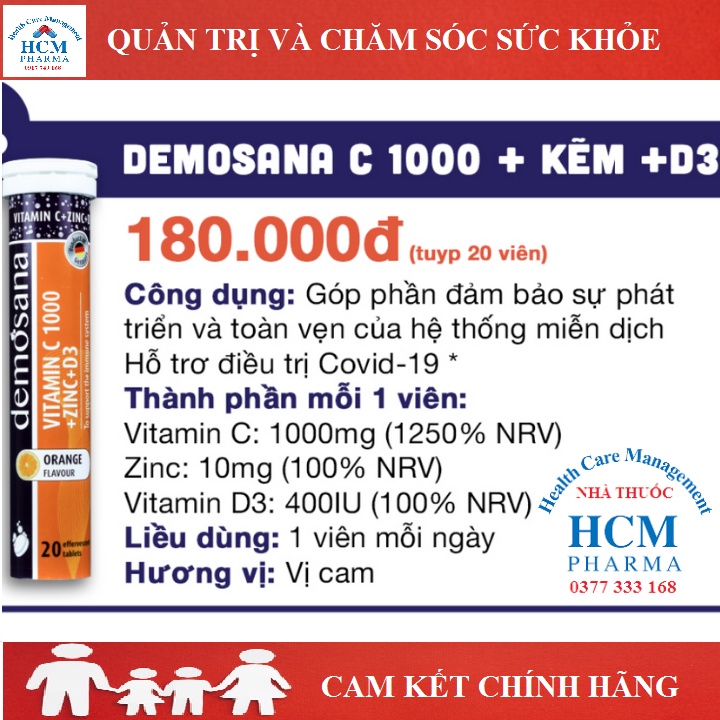 Vitamin C kẽm tăng sức đề kháng giúp đẹp da pure VITAMIN C + ZINK SANCT BERNHARD 60 viên nhập khẩu Đức TTG11