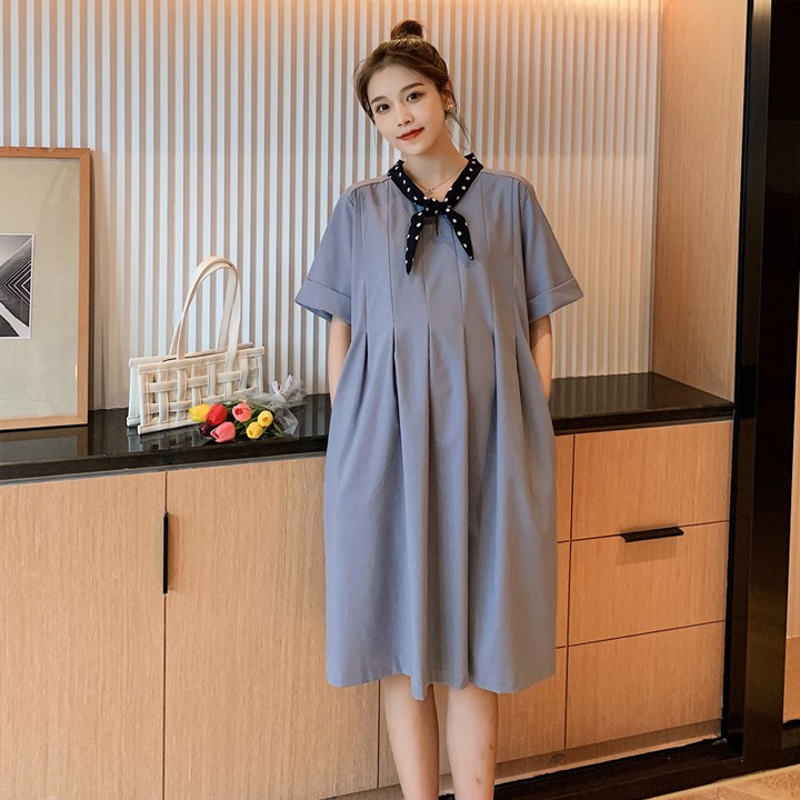 THANH LÝ HÀNG TỒN KHO Đầm bầu công sở chất liệu vải kate đẹp