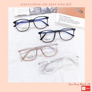 Gọng Kính Nhựa Dẻo vuông càng kính kim loại 8244
