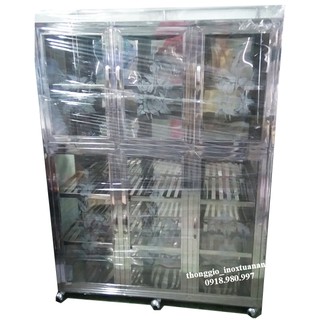 Tủ đựng bát dĩa, tủ chén inox, tủ đựng chén inox TCTA12164